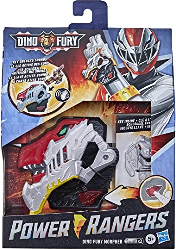 Power Rangers Dino Fury Morpher Elektronisches Spielzeug mit Lichtern, Sounds und Dino Fury...