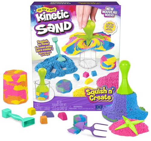 Kinetic Sand Squish N' Create Set - mit 382 g original magischem kinetischem Sand aus Schweden in...