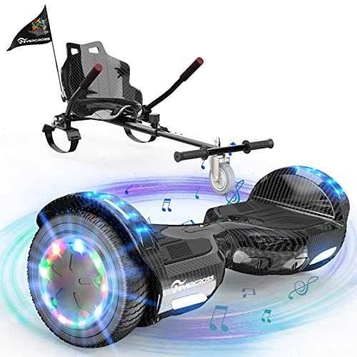 EVERCROSS 6,5' Hoverboards mit Sitz, Self Balance Scooter mit Bluetooth & LED, Hover Board mit...