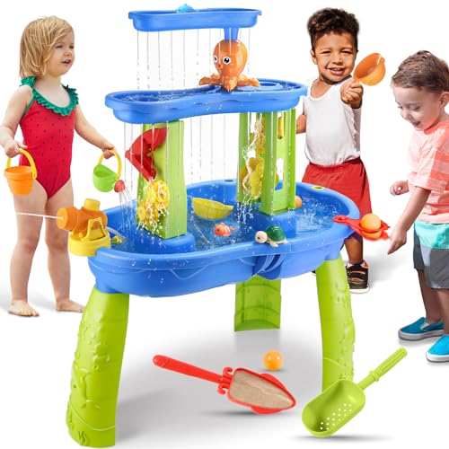 Jugana Wasserspieltisch - Wassertisch Kinder Outdoor - Matsch Spieltisch Sandtisch Wasserspieltisch...