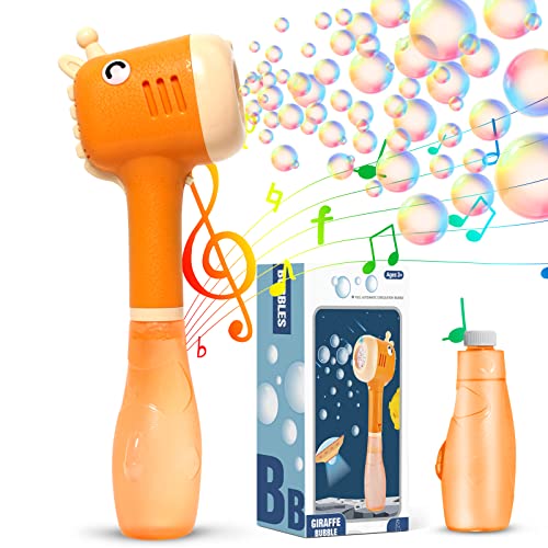 Panacare Giraffe Seifenblasenspielzeug für Kinder, Elektrische Seifenblasenmaschine Bubble Machine...
