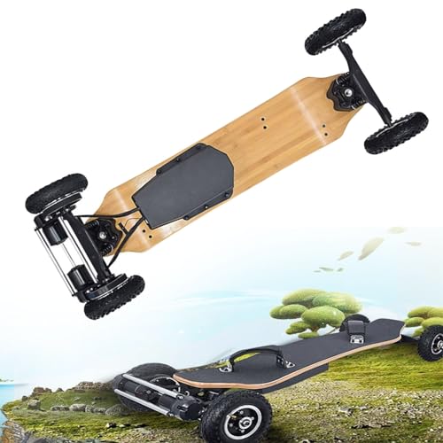10000mAh Mountain electric Longboard with Remote Control Skateboard, Off Road Electric Skateboard,...