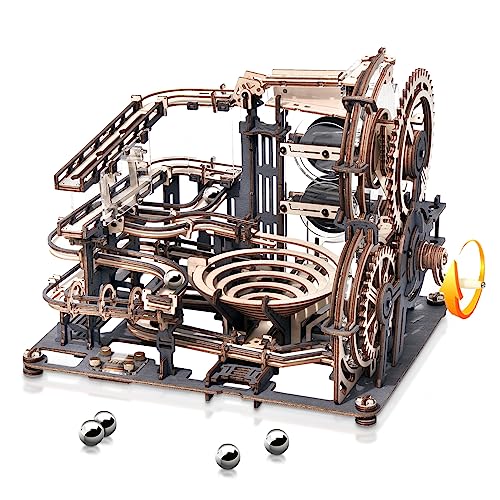 Robotime 3D Puzzle Holz Murmelbahn Trackball Modell Bausatz für Erwachsene Mechanische kugelbahn...