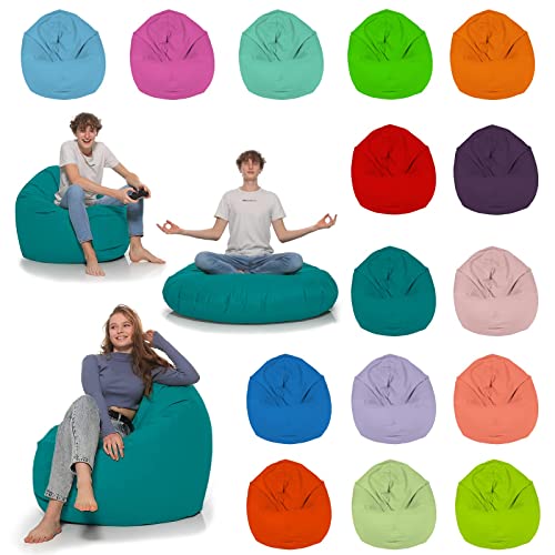 HomeIdeal - Sitzsack 2-in-1 Funktionen Bodenkissen für Erwachsene & Kinder - Gaming oder Entspannen...
