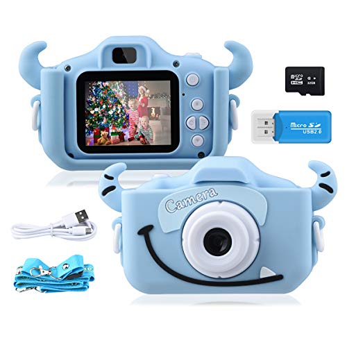 GREPRO Kinder Kamera, 2.0”Display Digitalkamera Kinder Geschenke für 3 4 5 6 8 7 9 Jahre Jungen...