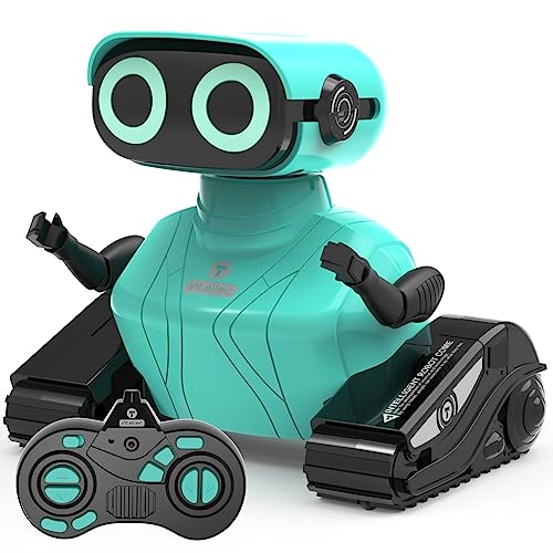 GILOBABY Roboter Kinder, Ferngesteuerter Roboter Spielzeug, RC Roboter mit LED-Augen und Musik,...