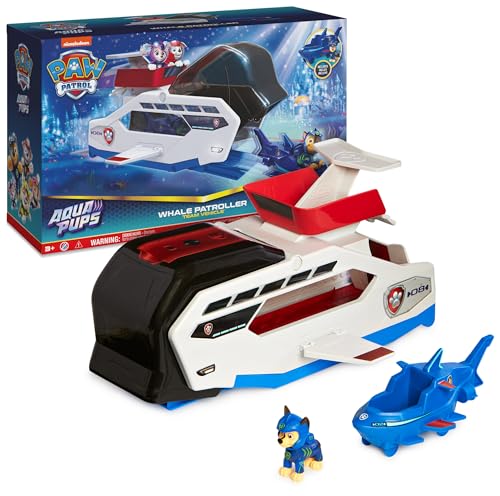 PAW PATROL, Aqua Pups – Whale Patroller, Teamfahrzeug mit Basis Fahrzeug von Chase und...