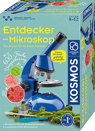 KOSMOS 636050 Entdecker-Mikroskop, Experimentierkasten für Kinder, Schüler Mikroskop, Mikroskop...