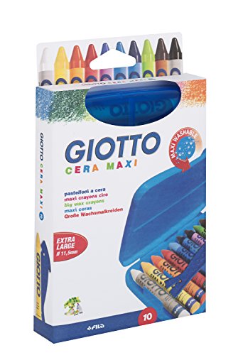 Giotto Cera Maxi Wachsmalkreiden K10 Kunststoffetui aufhängbar