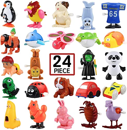 SWUNXION 24er Pack Aufziehspielzeug für Kinder, Jungen,Mädchen, Mini-Tier-Partygeschenke für...