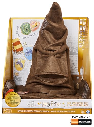Wizarding World Harry Potter - Interaktiver Sprechender Hut mit Sound, Spielzeug für Kinder ab 5...