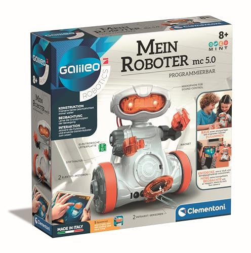 Clementoni Galileo Robotics – Mein Roboter MC 5.0, Robotik für kleine Ingenieure, High-Tech...