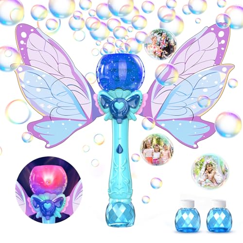 PANACARE Schmetterling Seifenblasenstab, elektronische Seifenblasenmaschine für Kinder...