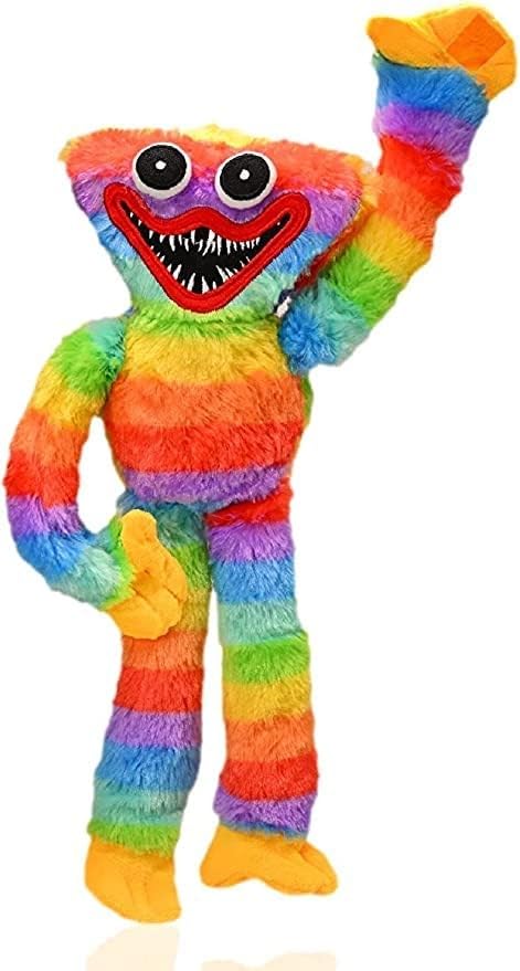 wiztex Hacki Backi Kuscheltier, 40cm Regenbogen Weiches und lustiges Plüschtier | Wurstmonster...