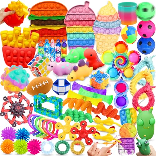 Paochocky Fidget Toys Set-59PCS Anti Stress Toys, Angst Relief Finger Toys, Stress-Angst Relief...