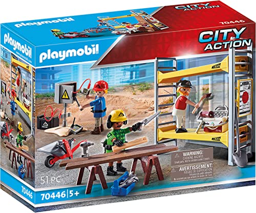 PLAYMOBIL City Action 70446 Construction Scaffold, with 2 platforms to be placed anywhere between...