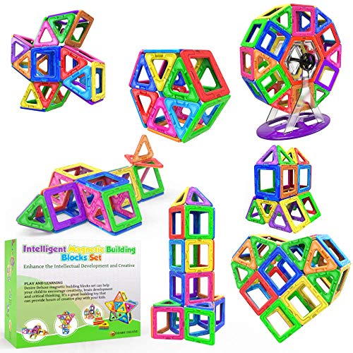 Desire Deluxe Magnetische Bausteine 94PC Konstruktion Bauen Blöcke Set Montessori Spielzeug Teilen...